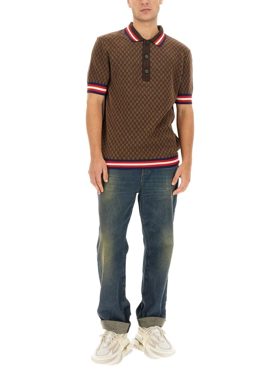 BALMAIN POLO MONOGRAM