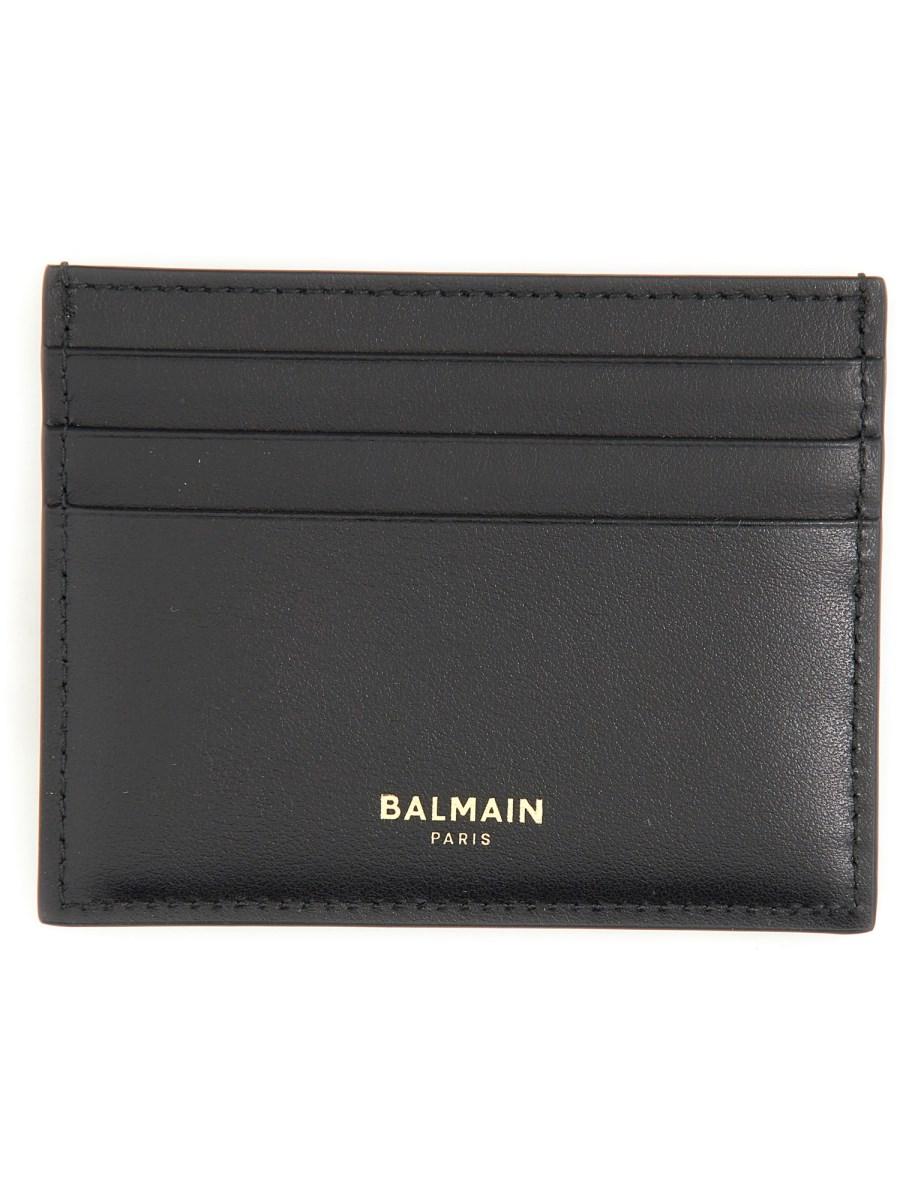 BALMAIN PORTA CARTE B-BUZZ IN PELLE