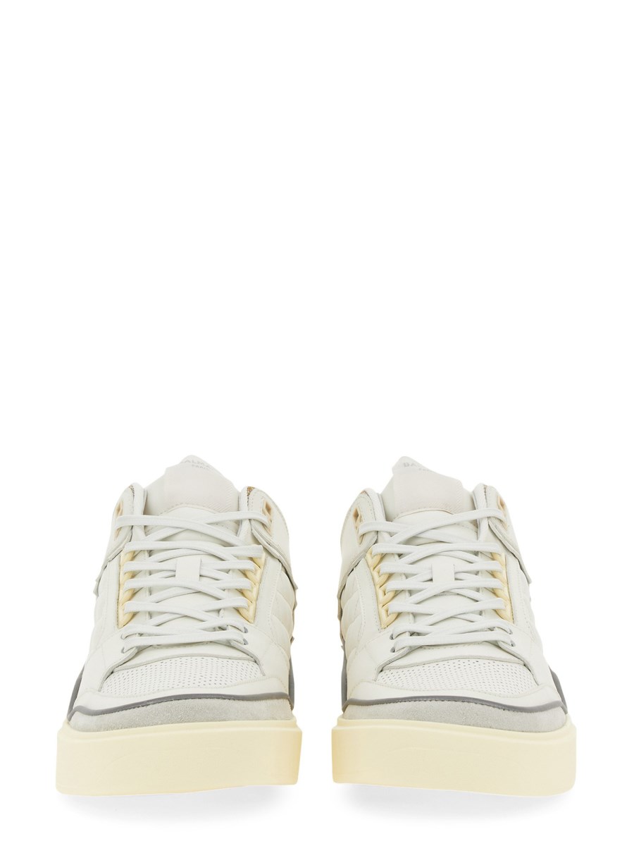 BALMAIN SNEAKER IN PELLE BIANCA