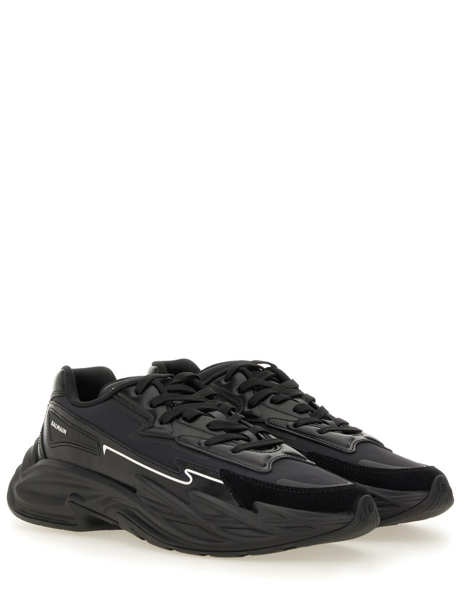 BALMAIN SNEAKER RUN-ROW IN ECOPELLE
