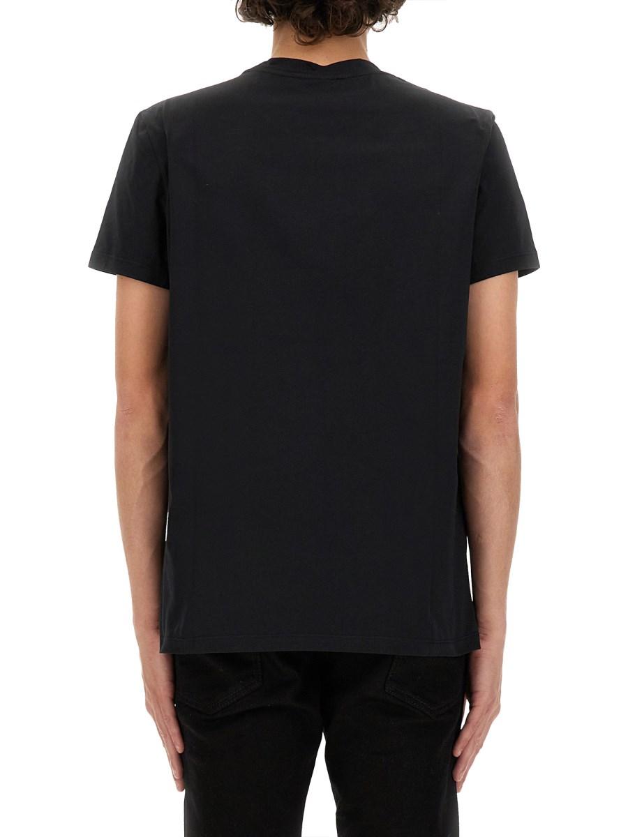 BALMAIN T-SHIRT IN JERSEY DI COTONE CON LOGO
