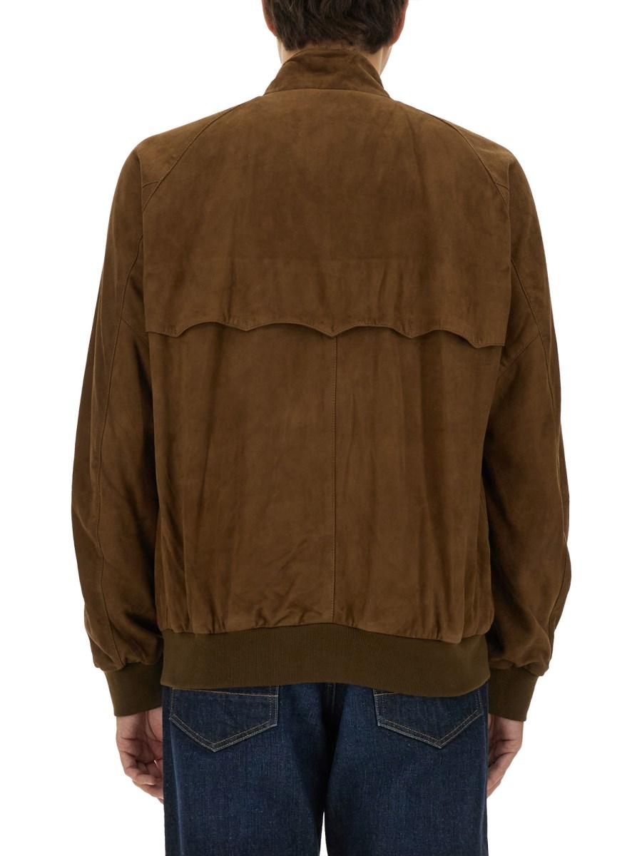 BARACUTA GIACCA "G9" IN PELLE SCAMOSCIATA