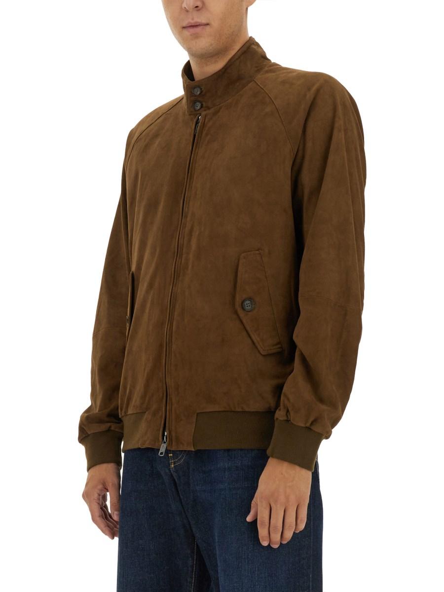 BARACUTA GIACCA "G9" IN PELLE SCAMOSCIATA