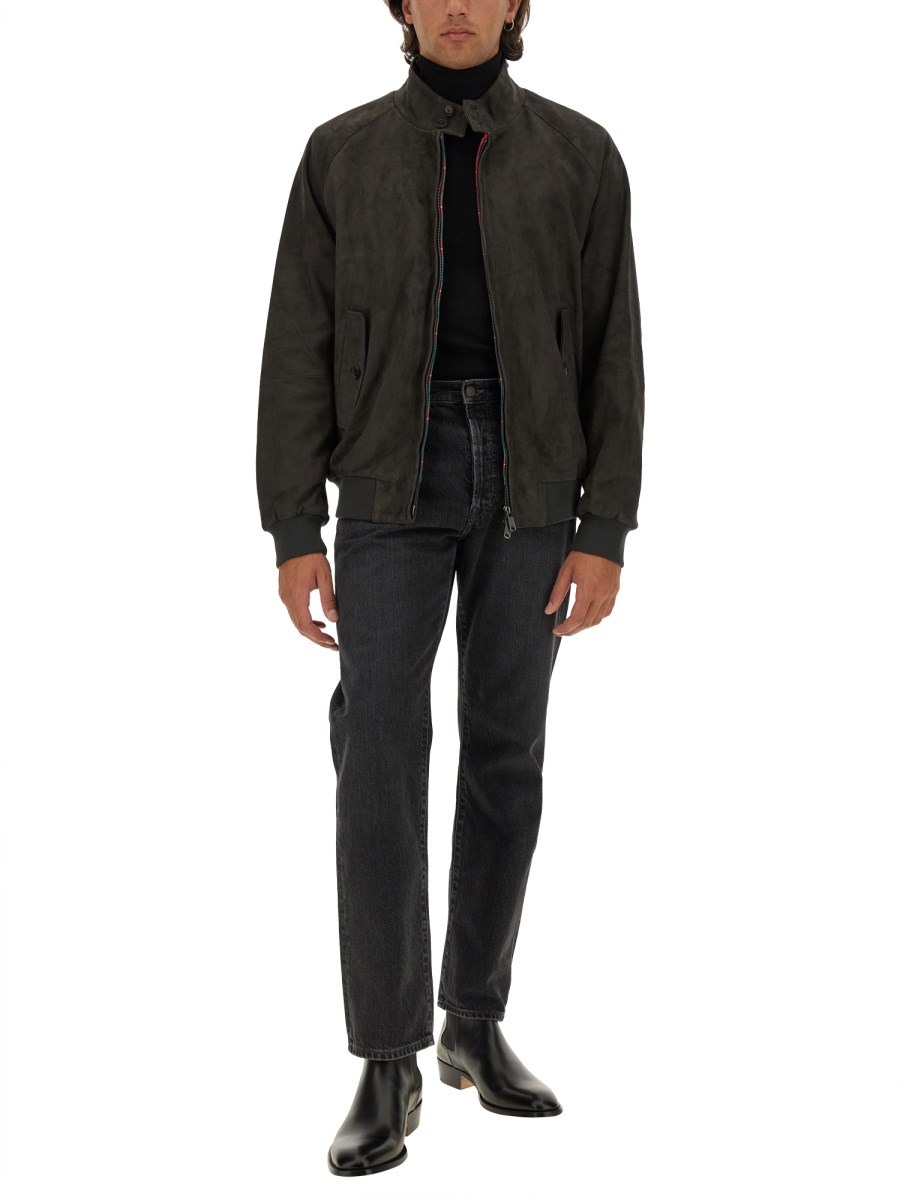 BARACUTA GIACCA "G9" IN PELLE SCAMOSCIATA