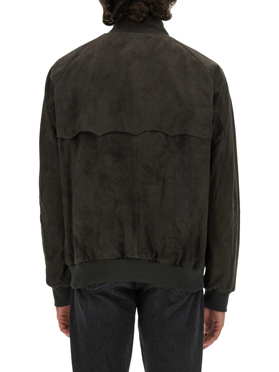 BARACUTA GIACCA "G9" IN PELLE SCAMOSCIATA