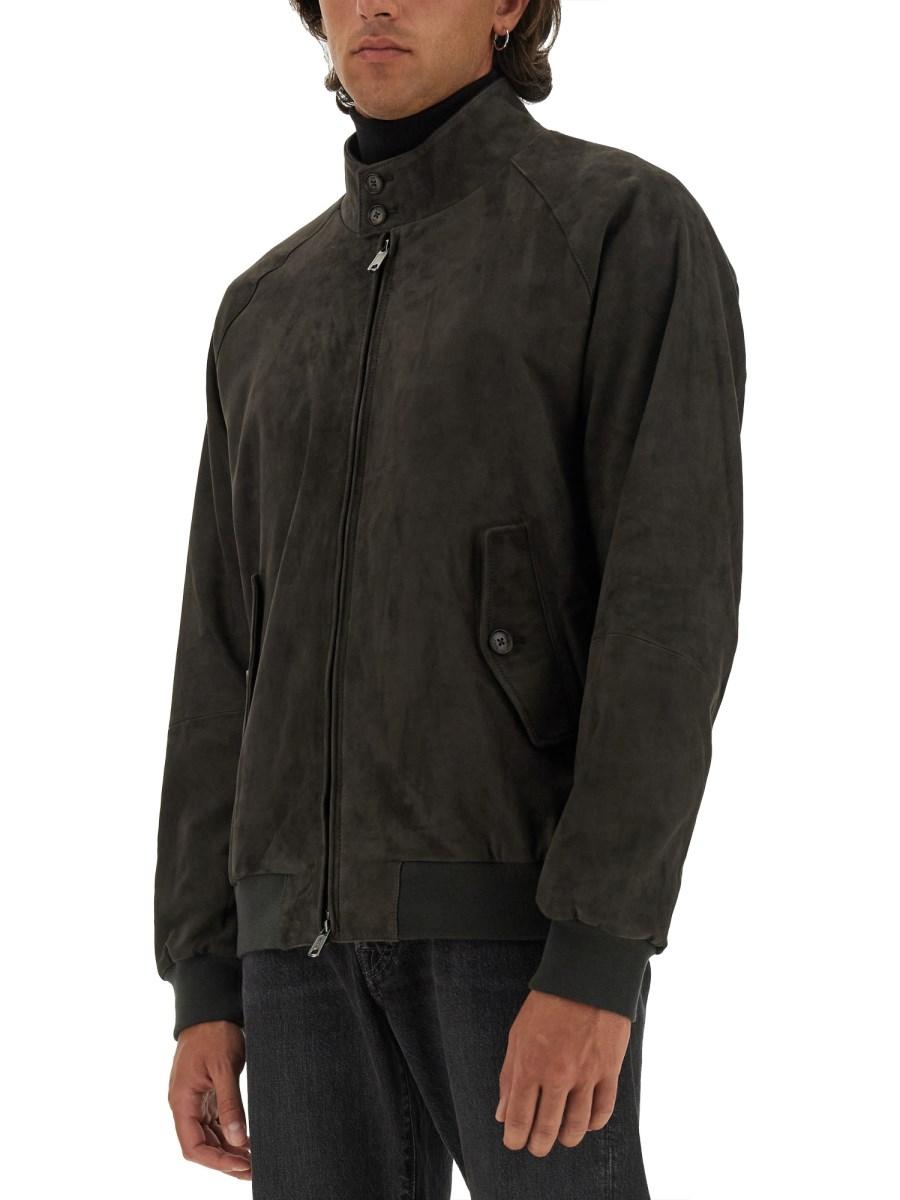BARACUTA GIACCA "G9" IN PELLE SCAMOSCIATA