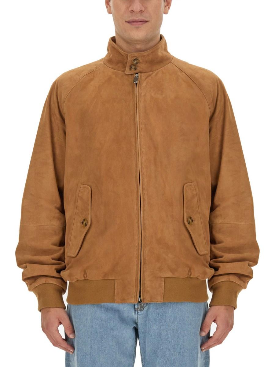 BARACUTA GIACCA G9 IN PELLE SCAMOSCIATA