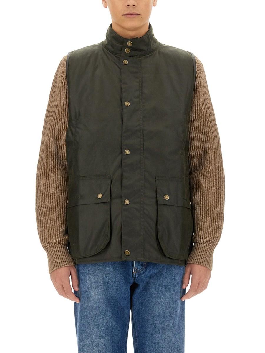 BARACUTA X BARBOUR GILET CON LOGO