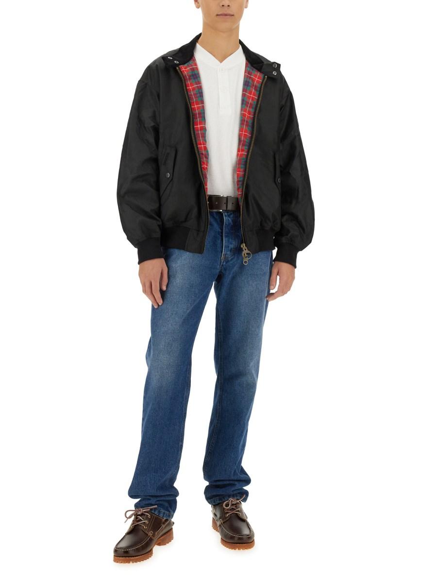 BARACUTA X BARBOUR T-SHIRT HENLEY