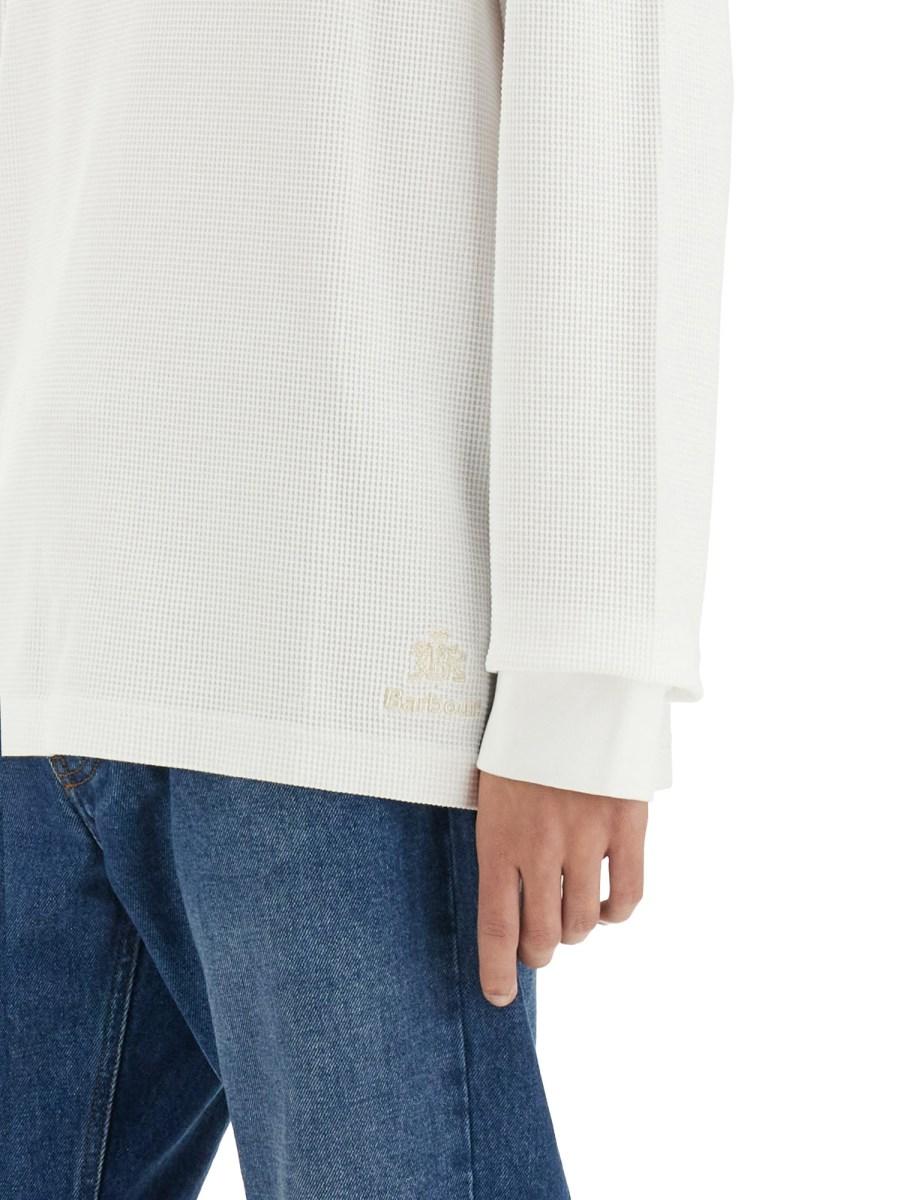 BARACUTA X BARBOUR T-SHIRT HENLEY