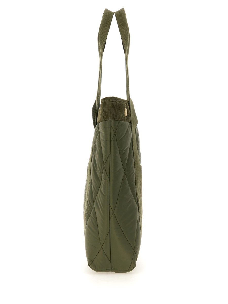BARBOUR BORSA TOTE IN NYLON CON LOGO