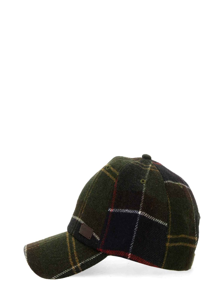 BARBOUR CAPPELLO DA BASEBALL CON MOTIVO TARTAN