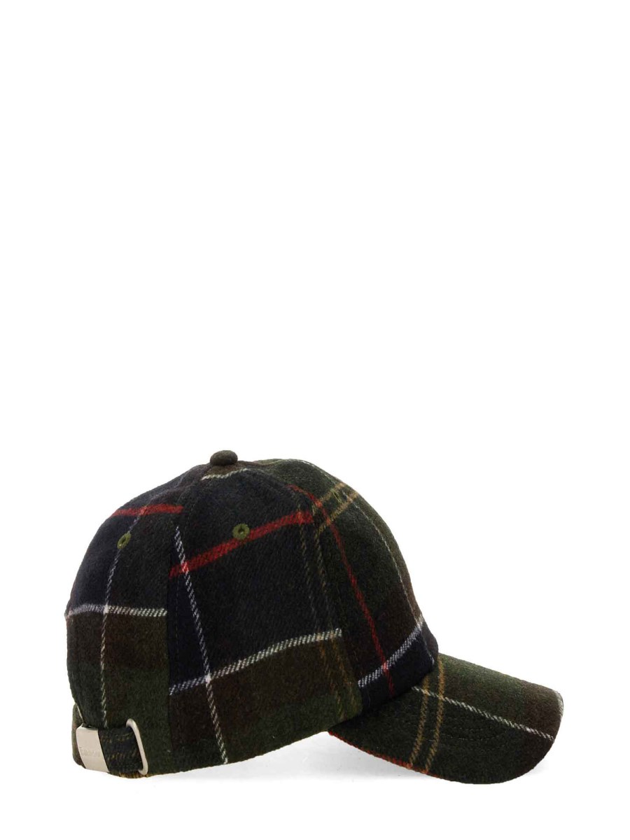 BARBOUR CAPPELLO DA BASEBALL CON MOTIVO TARTAN