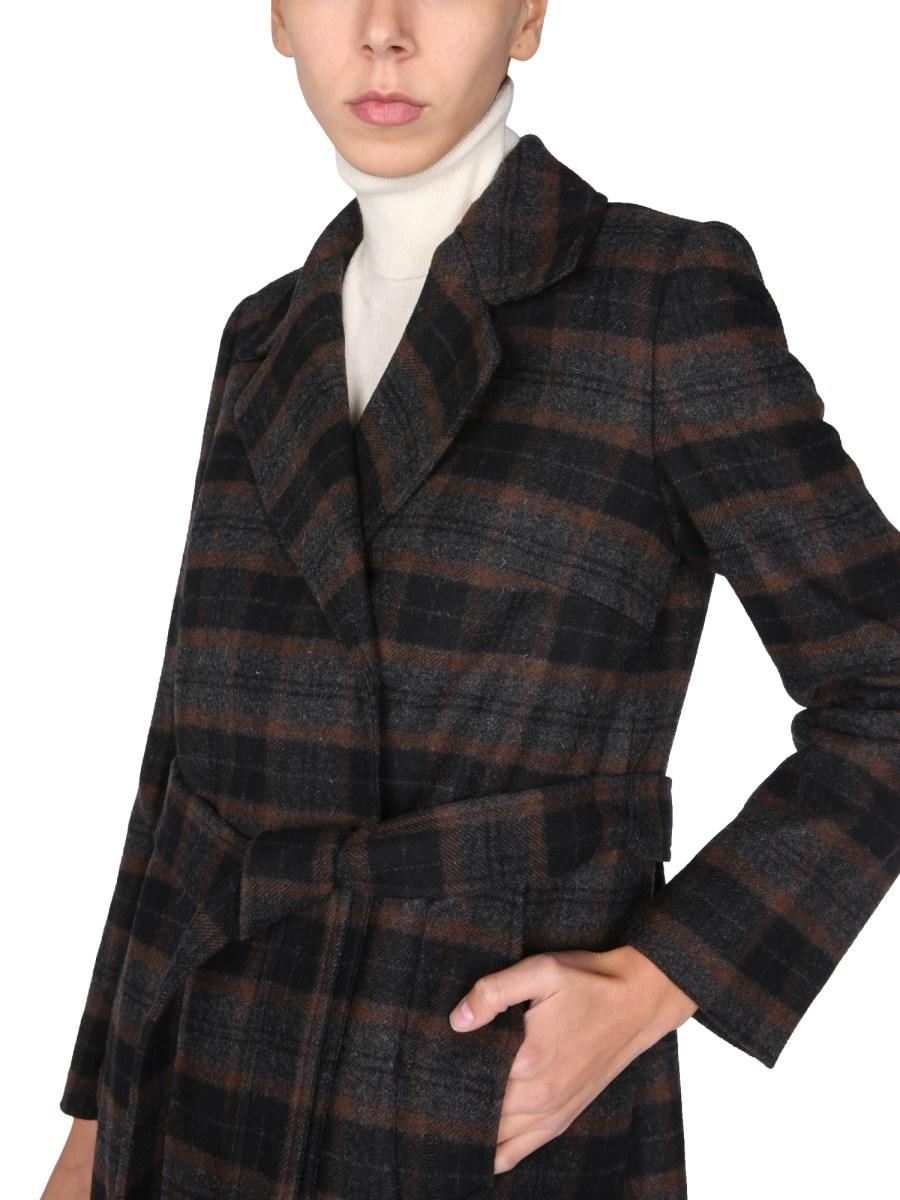 BARBOUR CAPPOTTO IN LANA CON MOTIVO A TARTAN