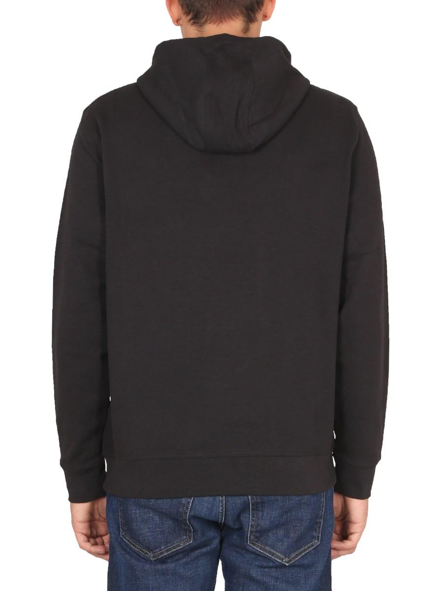 BARBOUR FELPA CON CAPPUCCIO E LOGO