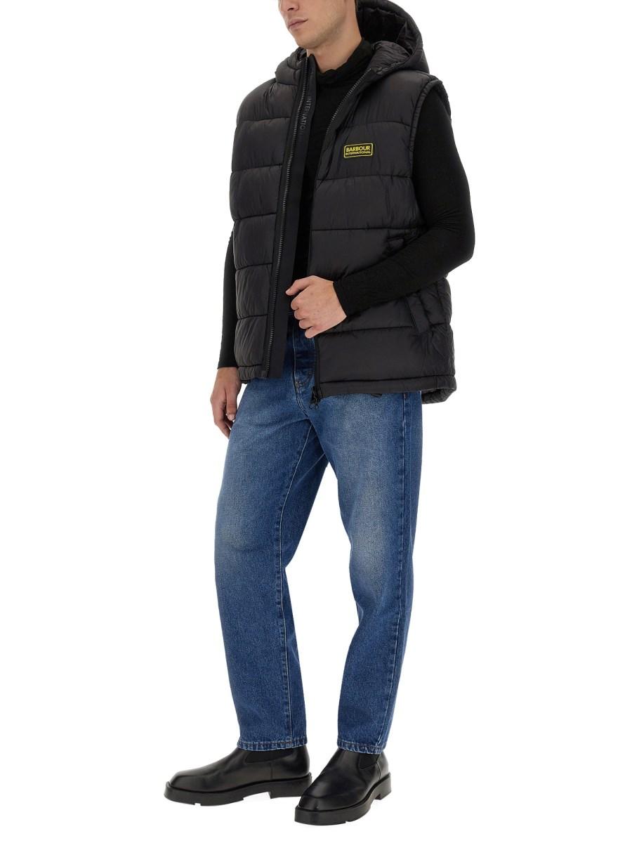 BARBOUR GILET BOBBER INI NYLONO TRAPUNTATO