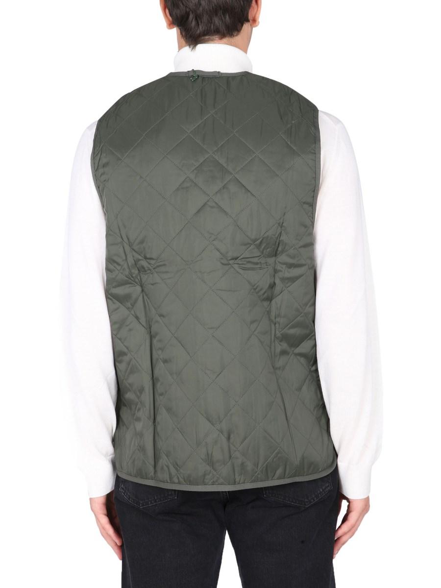 BARBOUR GILET IN NYLON TRAPUNTATO CON ZIP