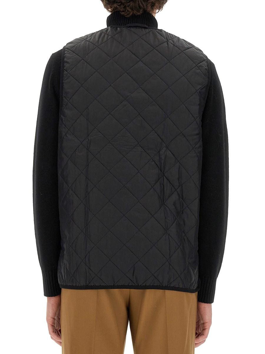 BARBOUR GILET IN NYLON TRAPUNTATO CON ZIP