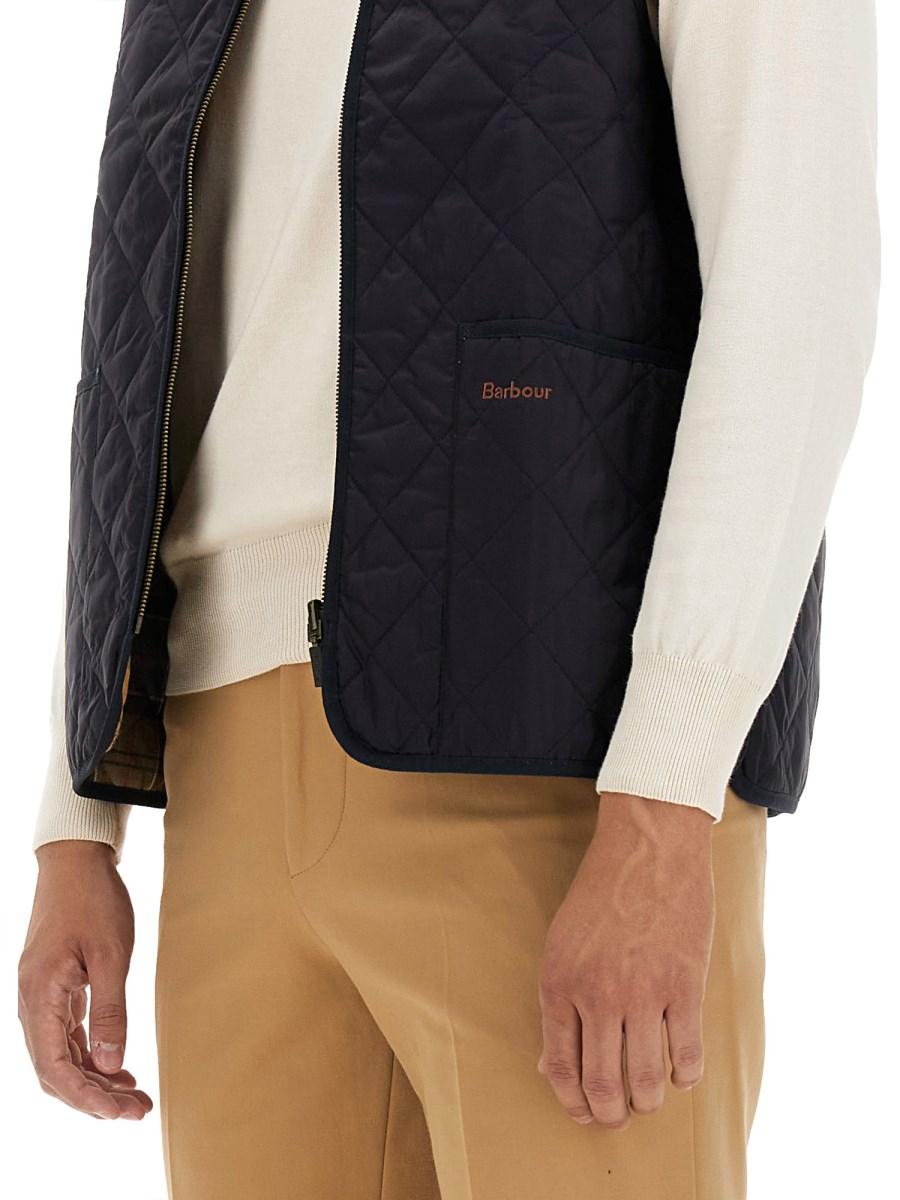 BARBOUR GILET TRAPUNTATO CON ZIP