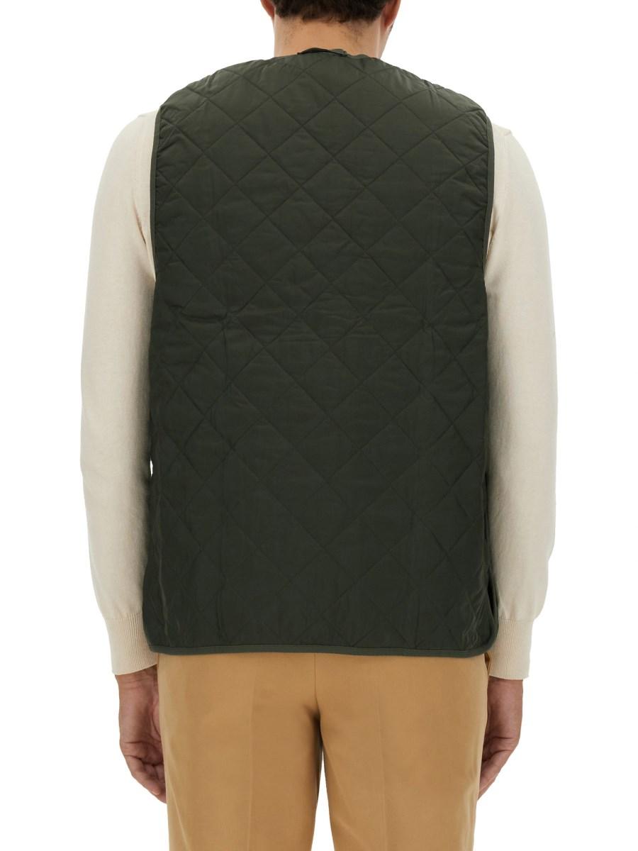 BARBOUR GILET TRAPUNTATO CON ZIP