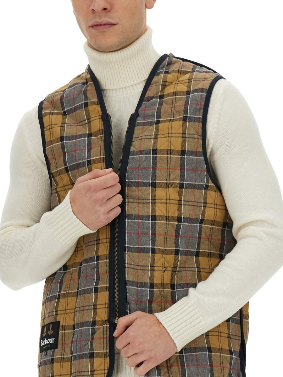 BARBOUR GILET TRAPUNTATO CON ZIP