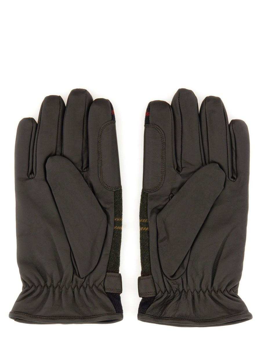 BARBOUR GUANTI CON MOTIVO TARTAN