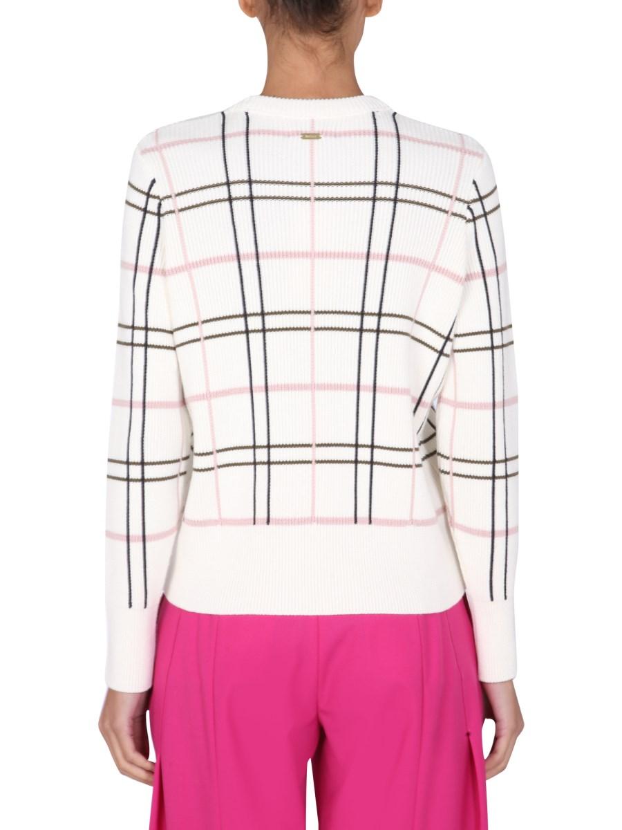 BARBOUR MAGLIA GIROCOLLO IN MISTO LANA