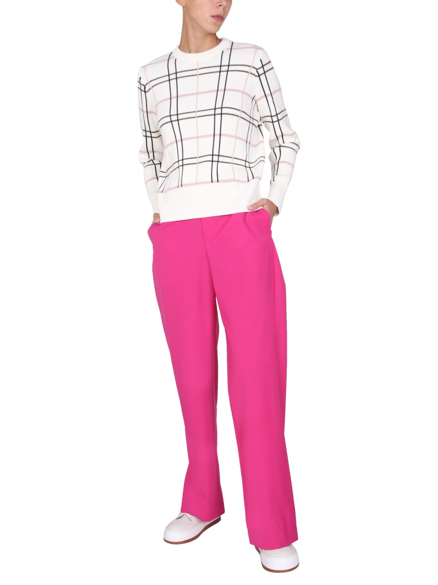 BARBOUR MAGLIA GIROCOLLO IN MISTO LANA