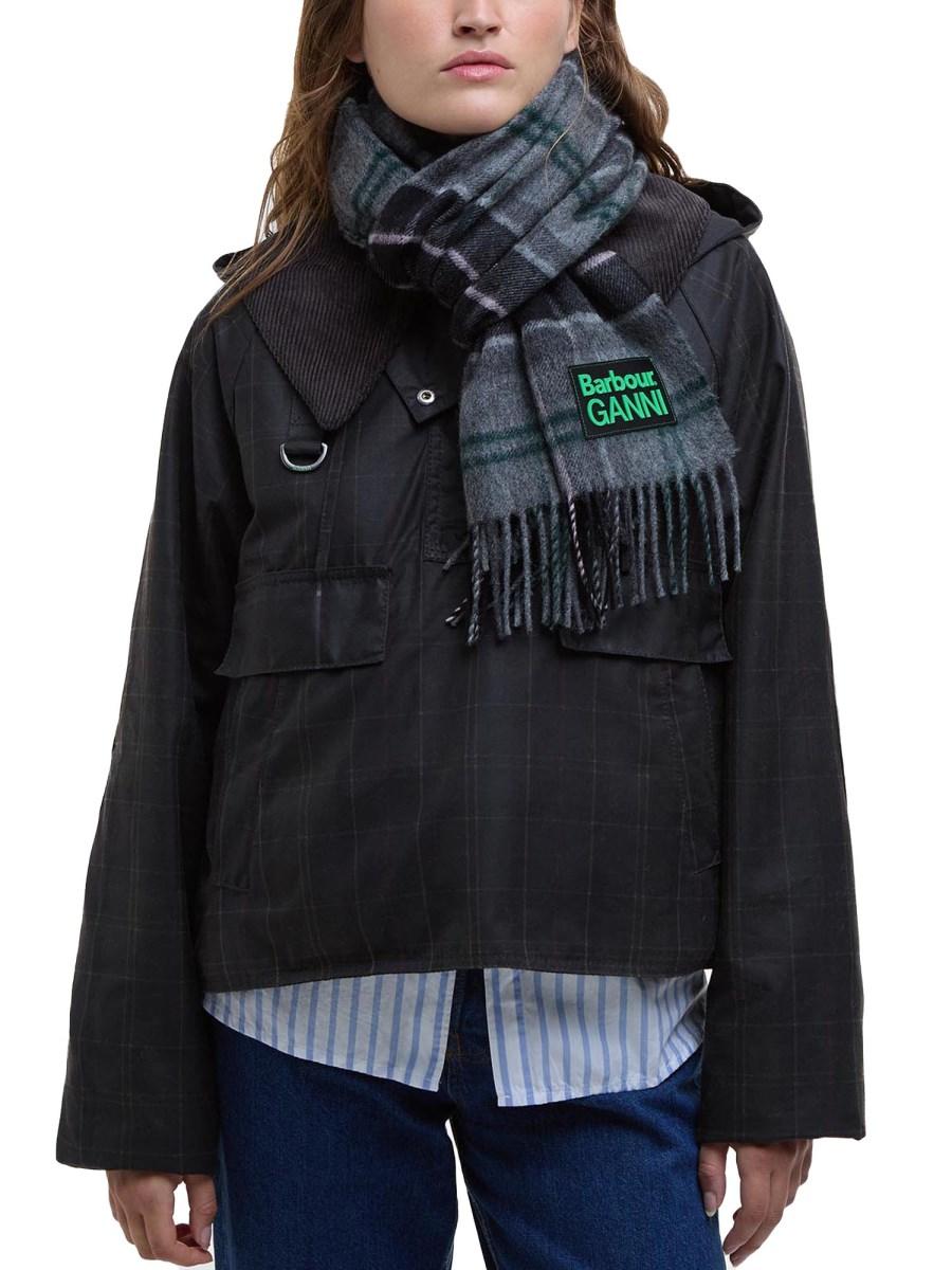 BARBOUR X GANNI SCIARPA TARTAN BARBOUR X GANNI