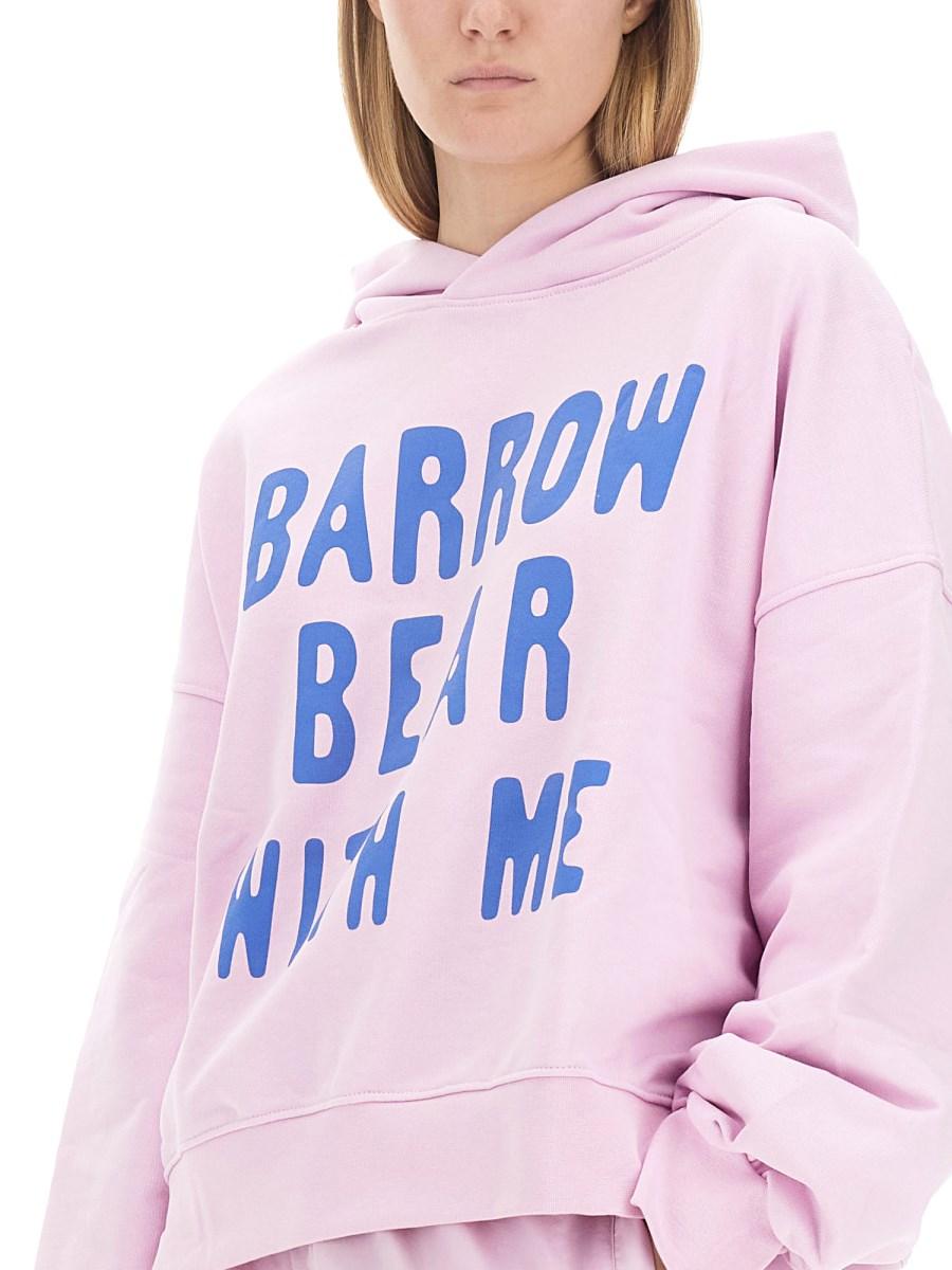 BARROW FELPA IN COTONE CON LOGO
