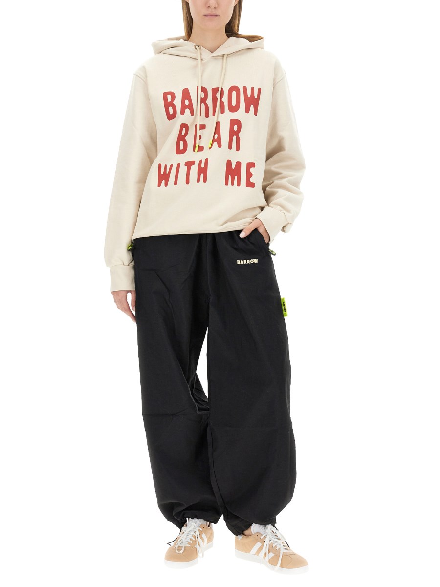 BARROW FELPA IN COTONE CON LOGO