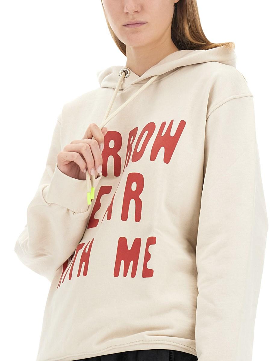 BARROW FELPA IN COTONE CON LOGO