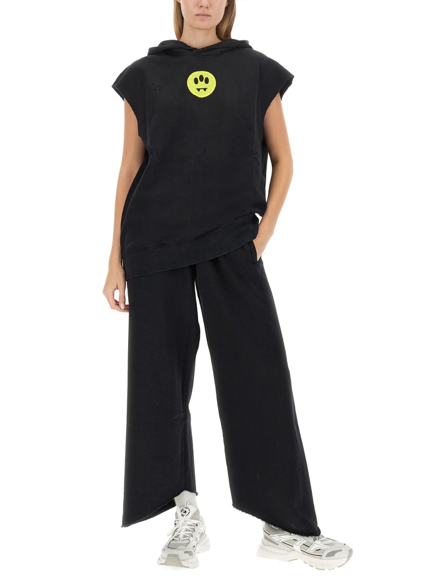 BARROW FELPA IN COTONE CON LOGO