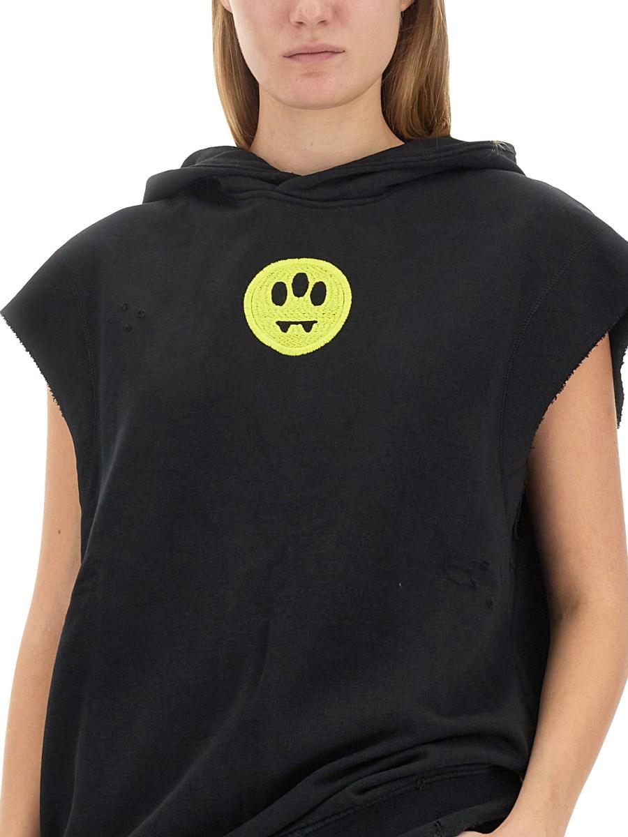 BARROW FELPA IN COTONE CON LOGO