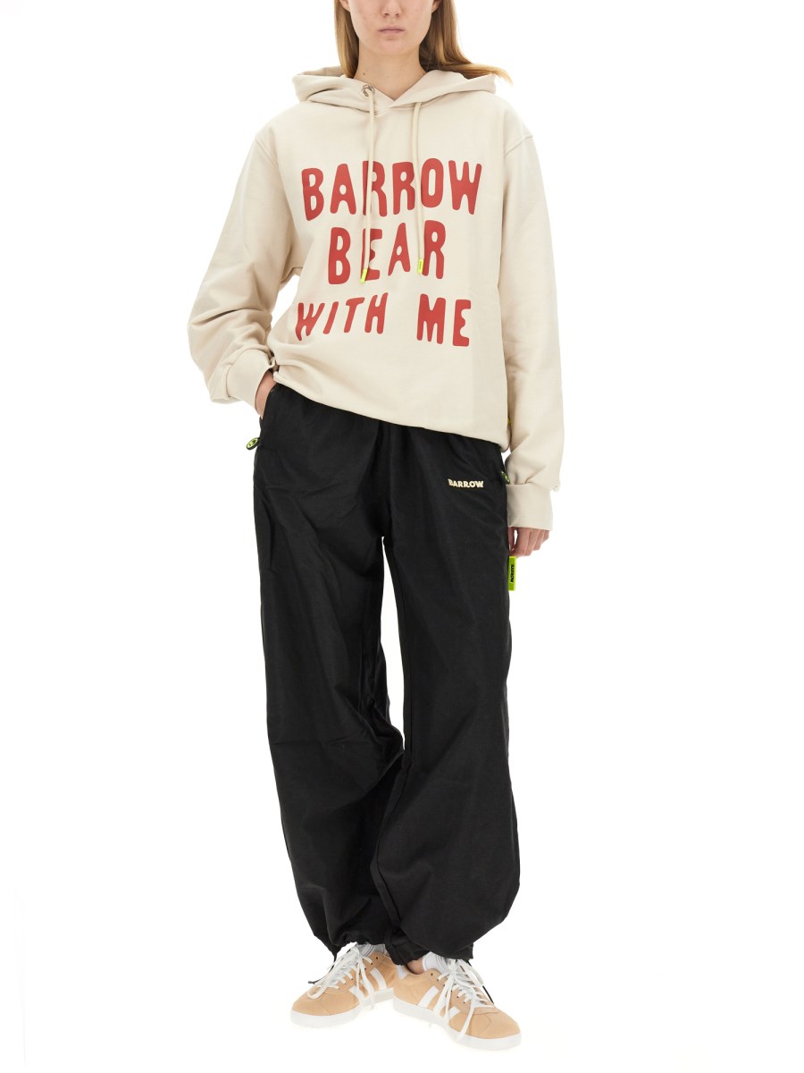 BARROW PANTALONE JOGGING IN NYLON CON LOGO