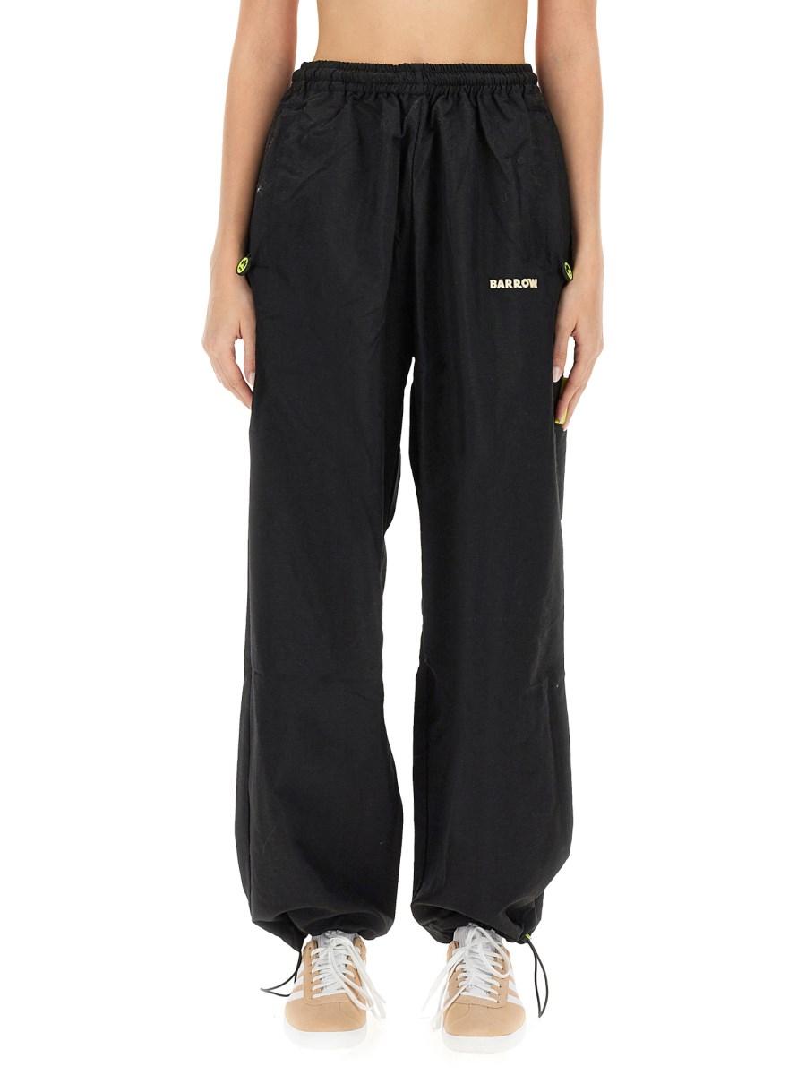 BARROW PANTALONE JOGGING IN NYLON CON LOGO