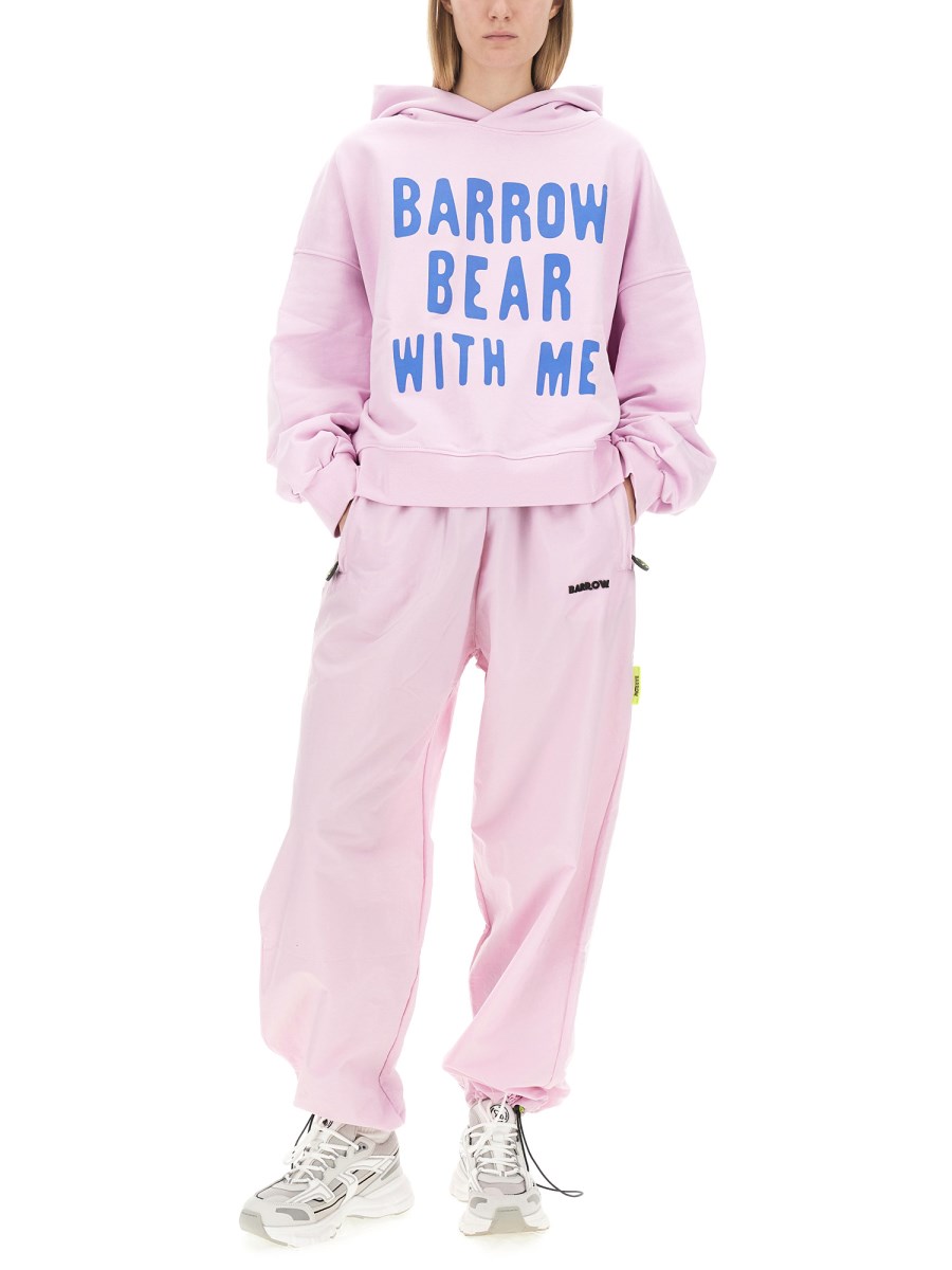 BARROW PANTALONE JOGGING IN NYLON CON LOGO