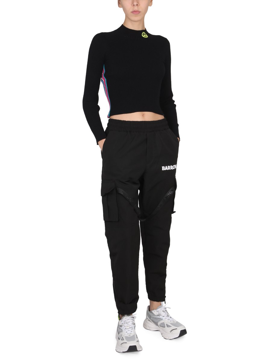 BARROW TOP CON LOGO E BANDE COLORATE