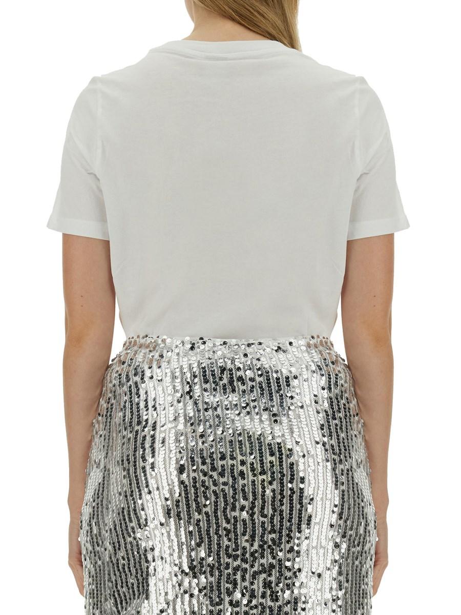 BAUM UND PFERDGARTEN T-SHIRT CON STAMPA