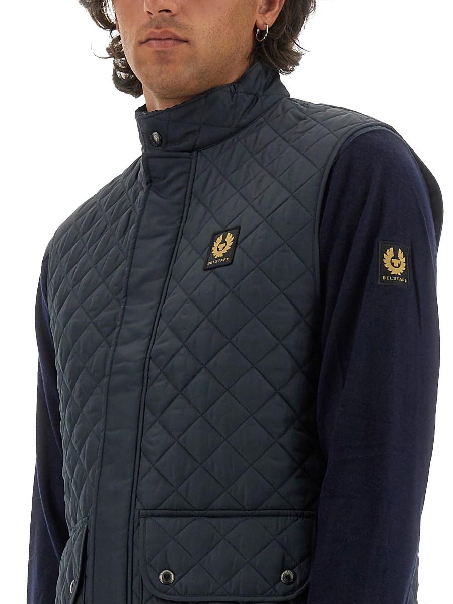 BELSTAFF GILET ICON IN NYLON TRAPUNTATO