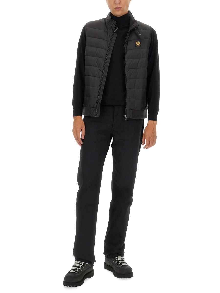 BELSTAFF GILET PIUMINO CON LOGO