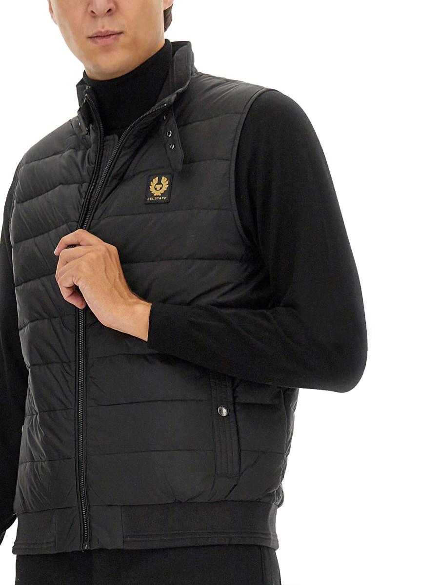 BELSTAFF GILET PIUMINO CON LOGO