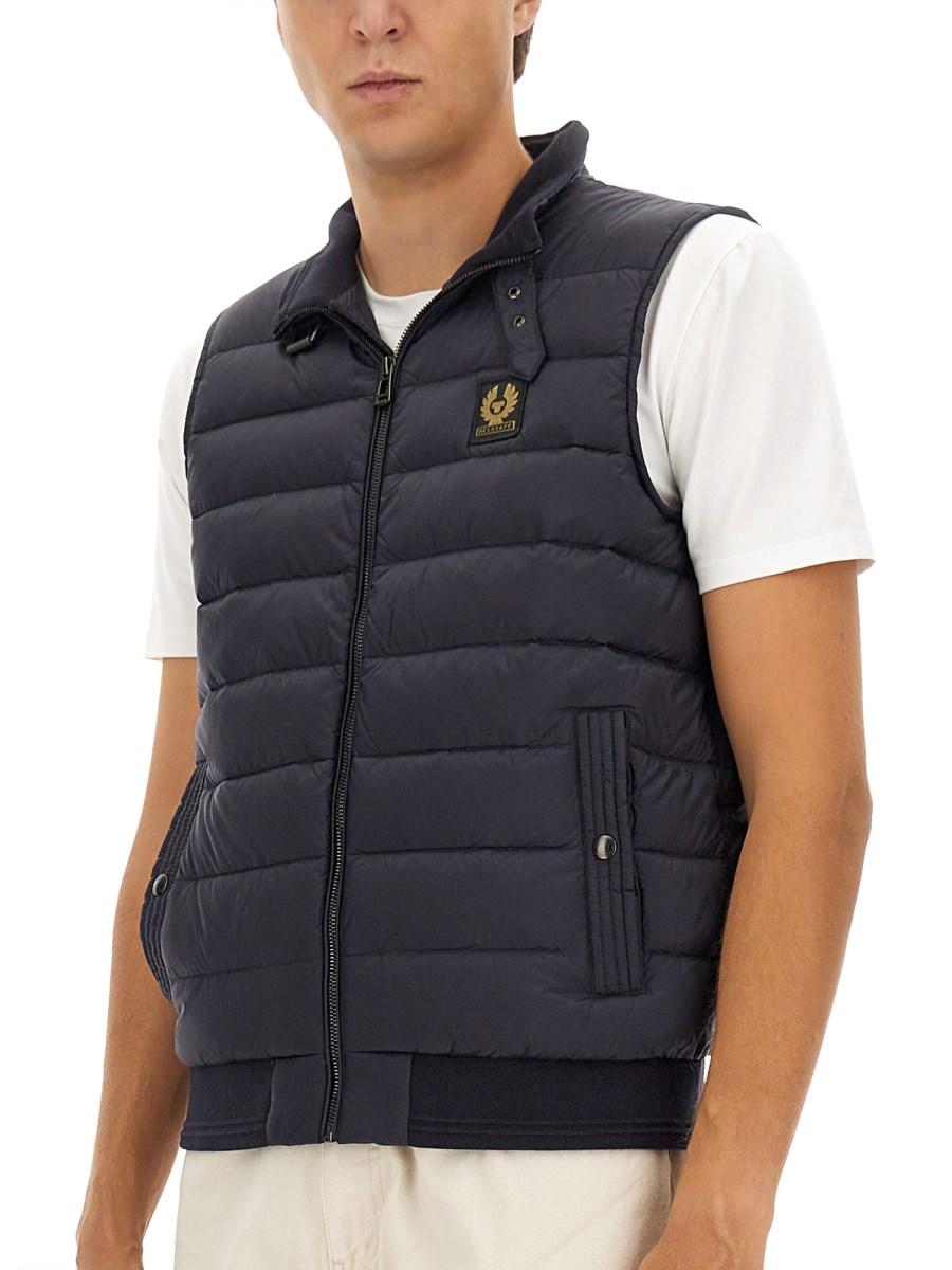 BELSTAFF GILET PIUMINO CON LOGO