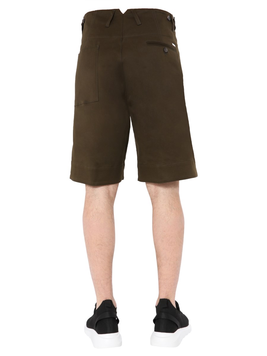 DSQUARED BERMUDA "AVIATOR" REGULAR FIT IN GABARDINE DI COTONE