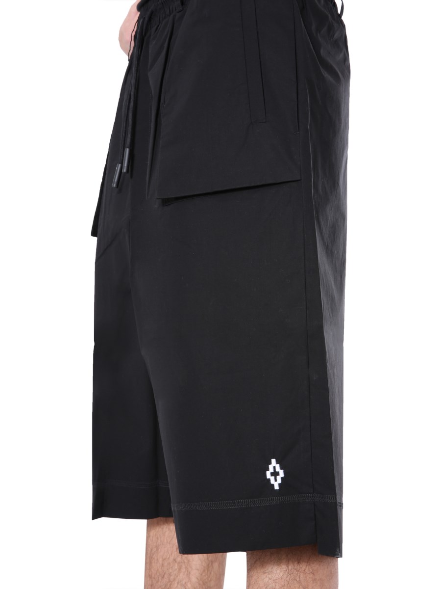 MARCELO BURLON COUNTY OF MILAN BERMUDA IN COTONE CON LOGO