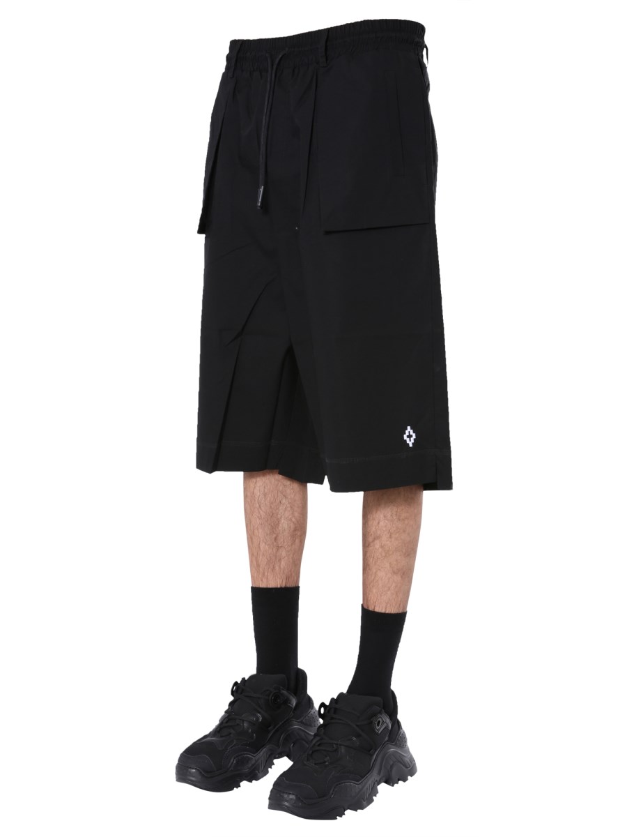MARCELO BURLON COUNTY OF MILAN BERMUDA IN COTONE CON LOGO