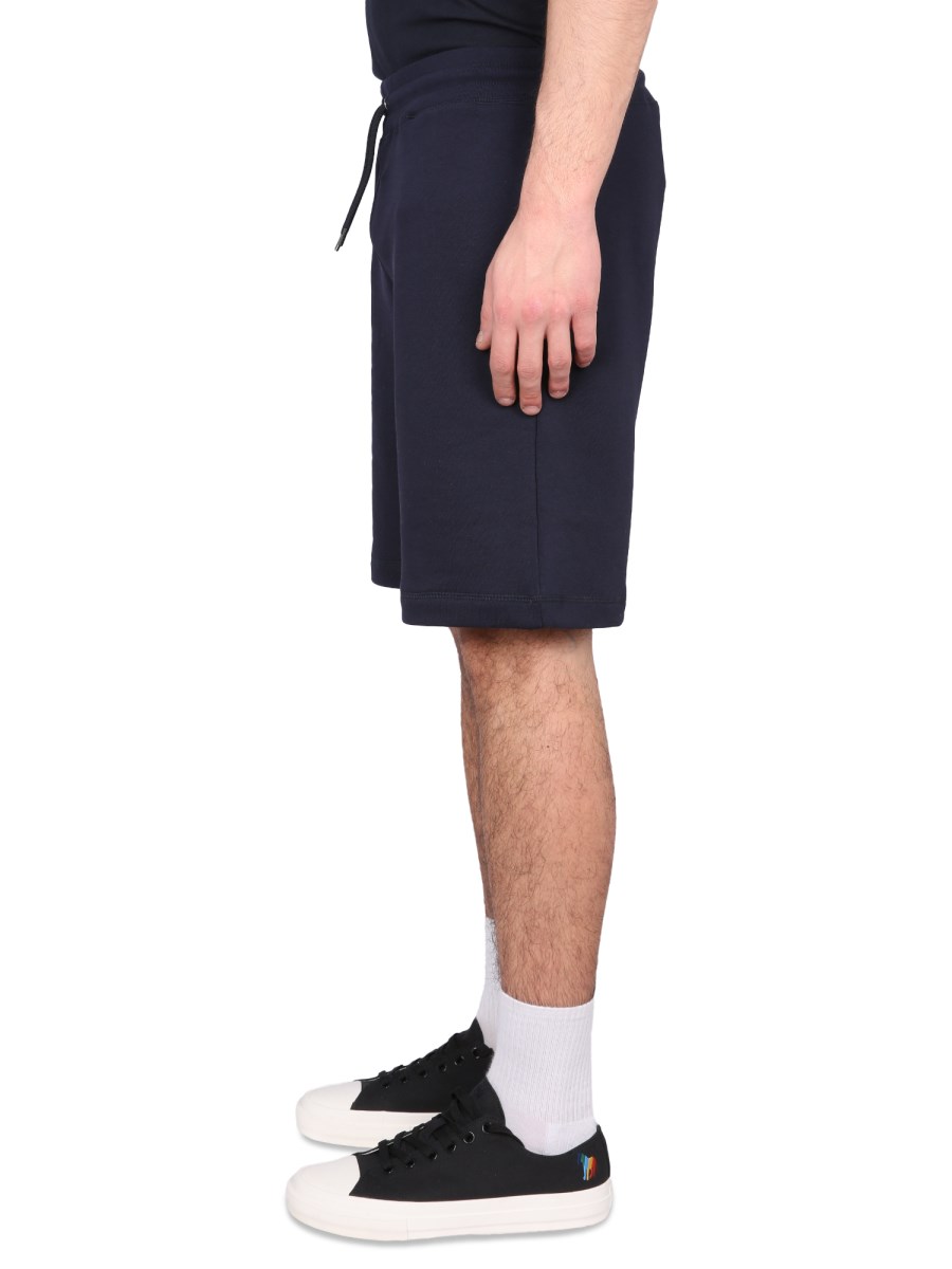 PS BY PAUL SMITH BERMUDA IN FELAP DI COTONE CON LOGO