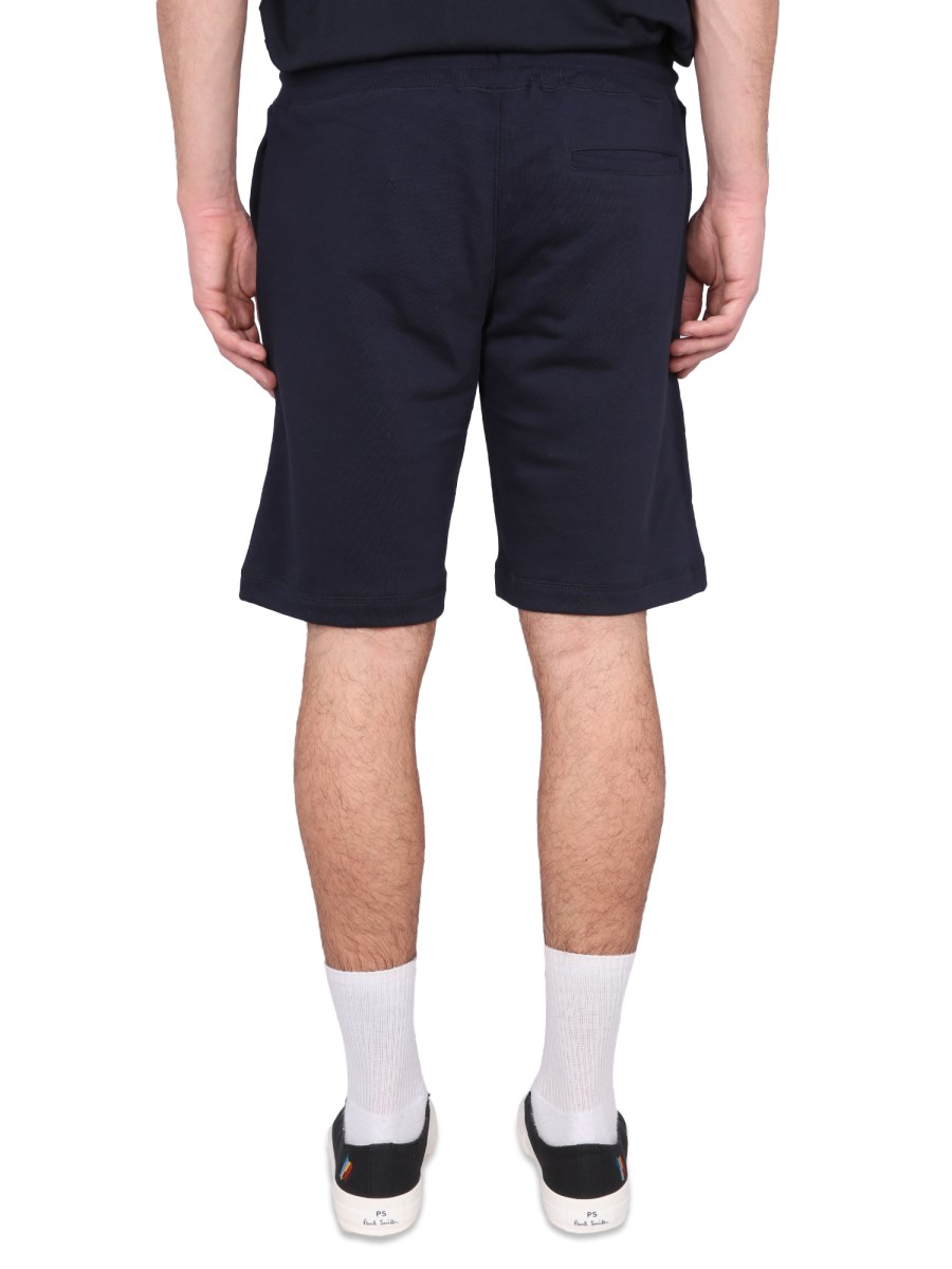 PS BY PAUL SMITH BERMUDA IN FELAP DI COTONE CON LOGO