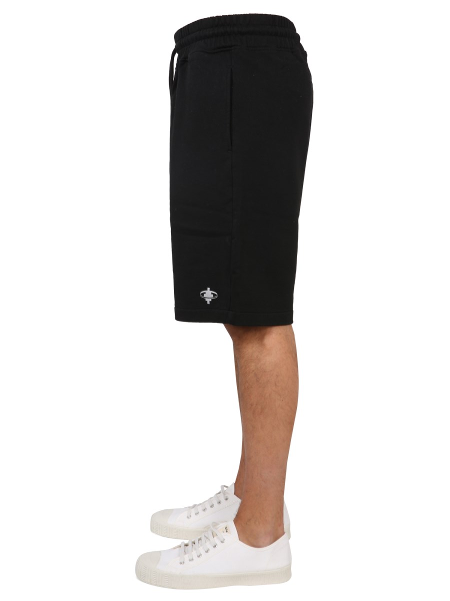 MARCELO BURLON COUNTY OF MILAN BERMUDA IN FELPA CON LOGO