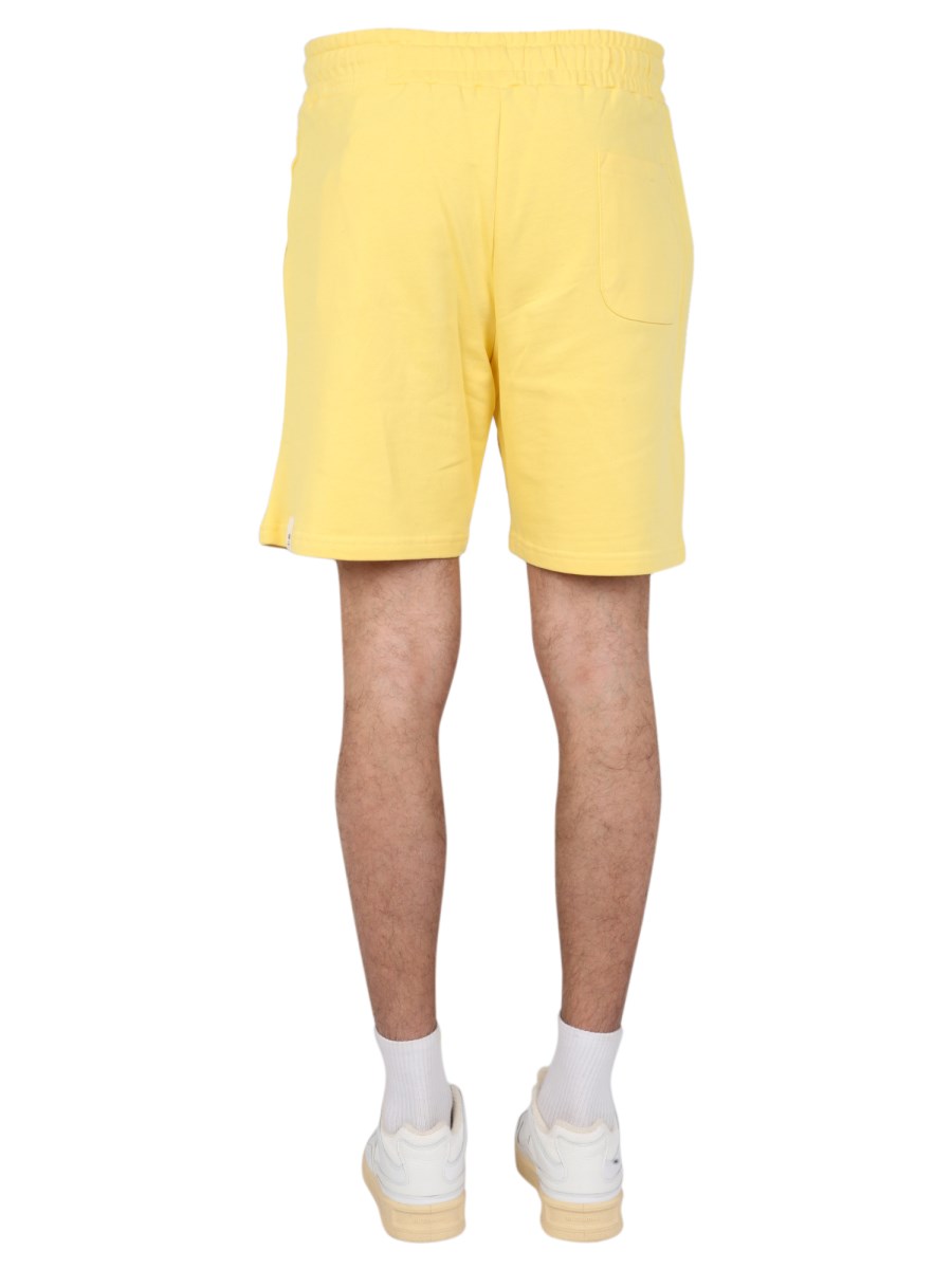 ALPHA INDUSTRIES BERMUDA IN FELPA DI COTONE CON RICAMO LOGO